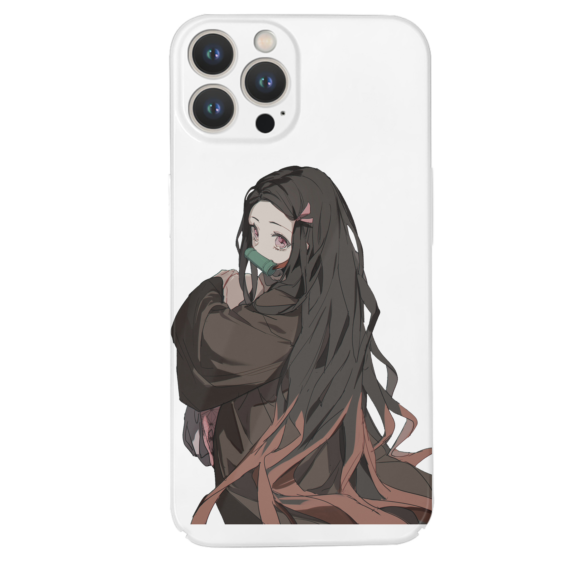 （画像用） 鬼滅の刃（きめつのやいば）竈門 禰󠄀豆子／かまど ねずこ Kamado Nezuko 【iPhone 14シリーズ対応】ハードケース